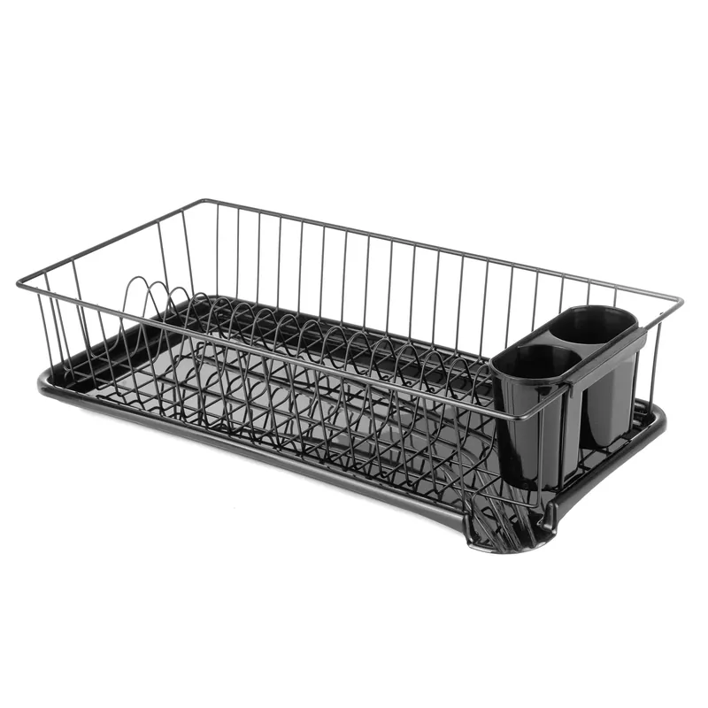 Najlepsza cena Suszarka do naczyń plastikowa TADAR EXTRA DRY CZARNA 49 x 24,5 cm