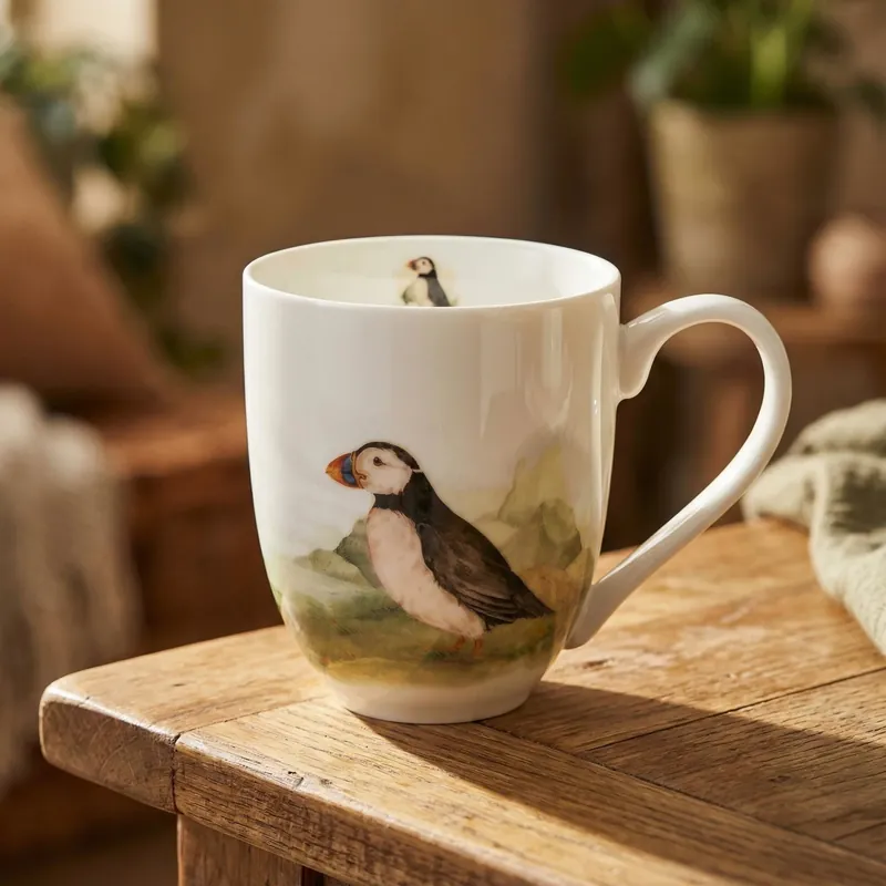 Oferta limitowana Kubek porcelanowy DUO ANIMALS PTASI ŚWIAT MASKONUR XXL 1000 ml