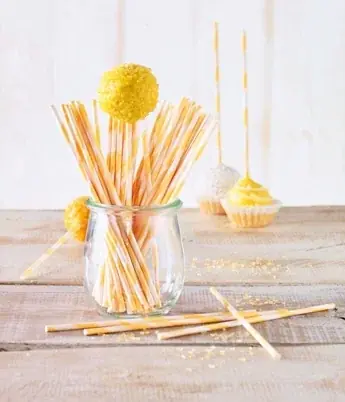 Patyczki do lizaków cake pops papierowe BIRKMANN ORANGE STRIPS 48 szt. Sprawdź teraz