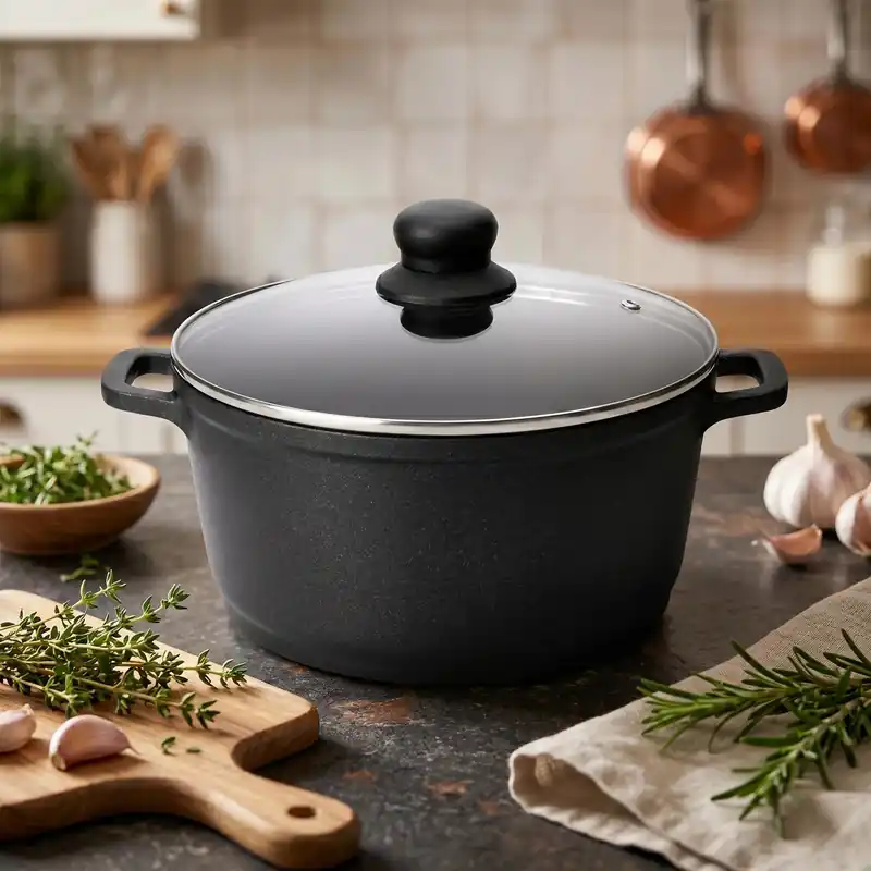 Garnek z pokrywką z odlewanego aluminium SSW Crispy 1,9 l Ostatnia szansa