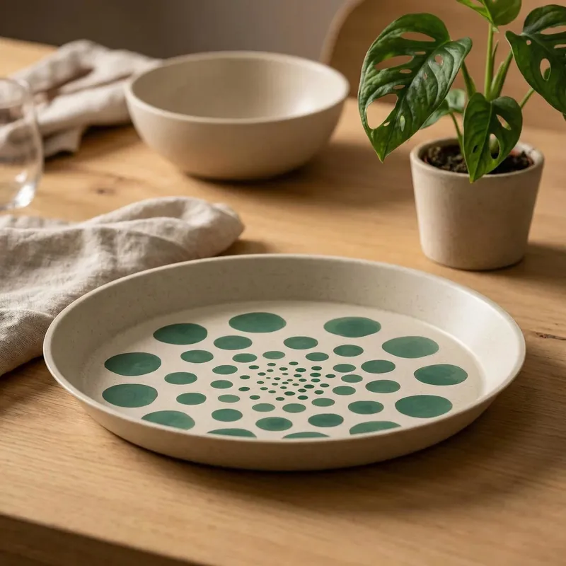 KOZIOL Connect Monstera 20,5 cm - talerz deserowy Premium