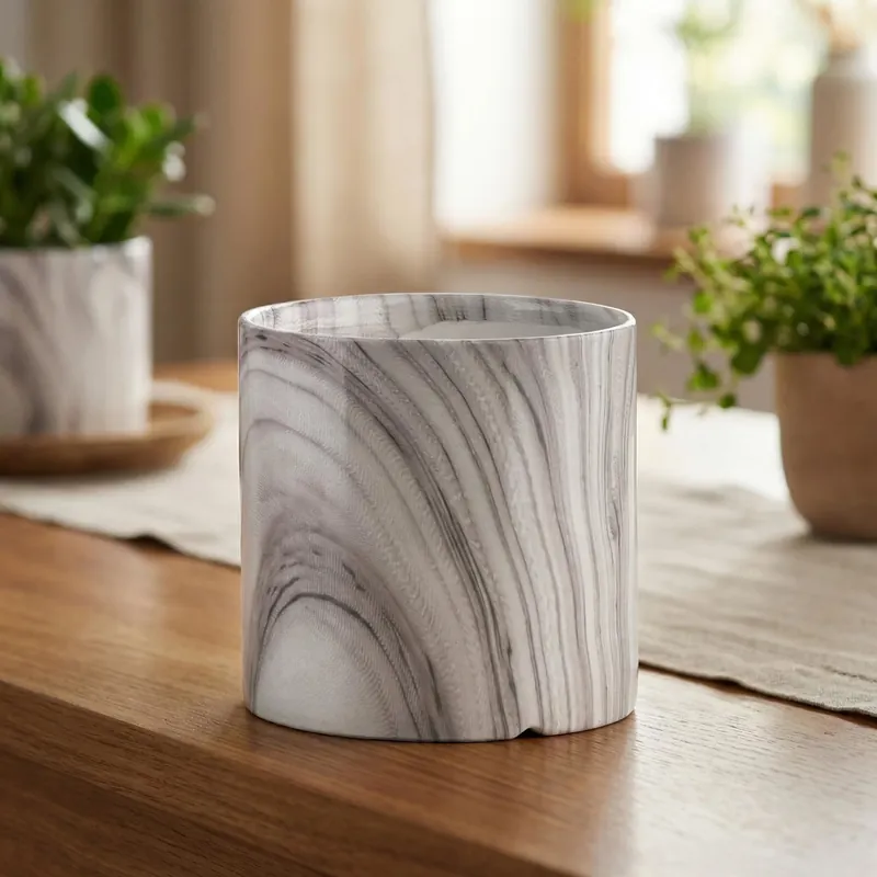 Tylko do końca tygodnia Doniczka MONDEX NEVA MARBLE 8,5 x 8,5 cm szara
