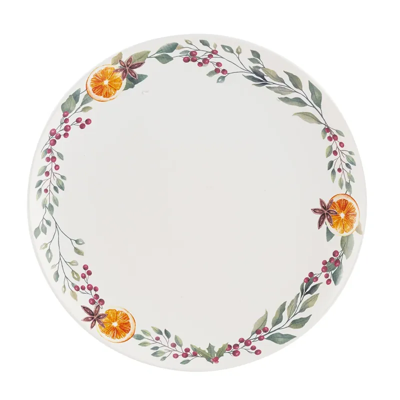 Łatwy zwrot Talerz deserowy porcelanowy WINTER TEA 20 cm