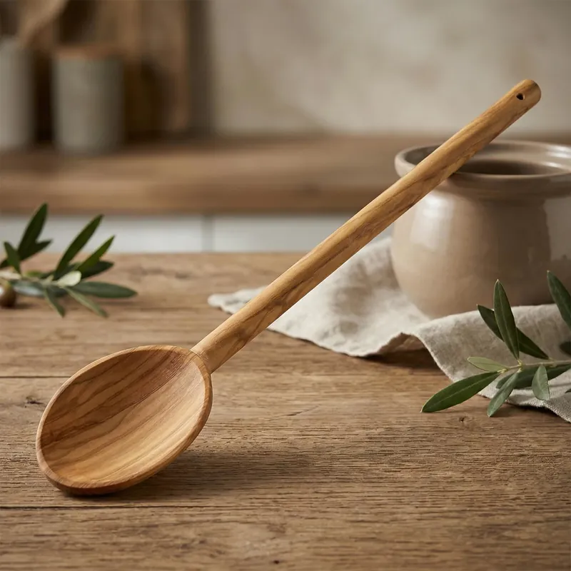 Oferta limitowana CILIO Toscana 30 cm - łyżka kuchenna owalna drewniana