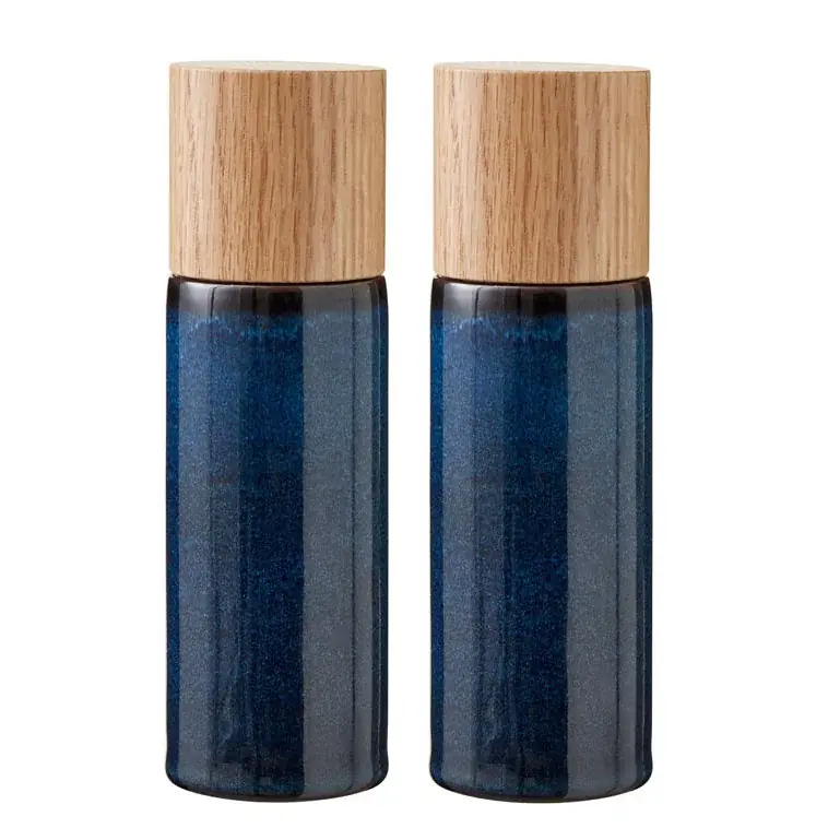 Młynki do soli i pieprzu ręczne BITZ STONEWARE 2 szt. Oferta limitowana