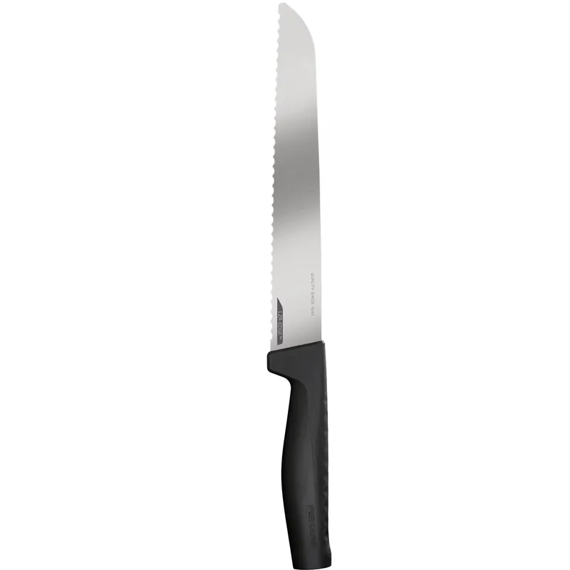 FISKARS Hard Edge 21 cm czarny - nóż do chleba ze stali nierdzewnej Super okazja