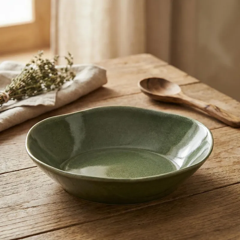Miska do zupy MONDEX BASIC NATURE 600 ml 21 cm zielona Bezpieczna płatność