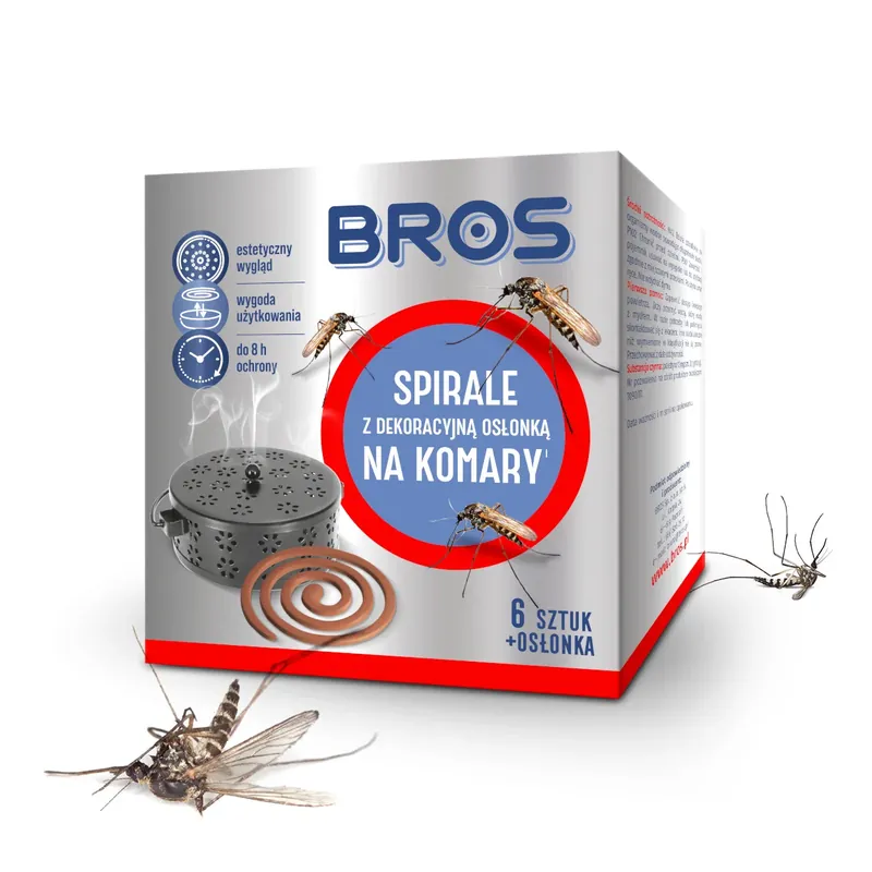 BROS Spiral 6 szt. - spirale na komary z osłonką Kup online