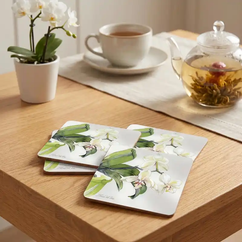 Oferta limitowana Podkładki pod kubek korkowe CALA HOME ORCHID 4 szt.