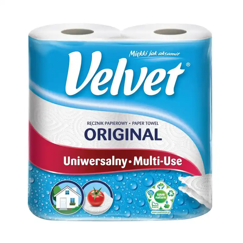 Okazja VELVET Czysta Biel 2 szt. - ręczniki papierowe