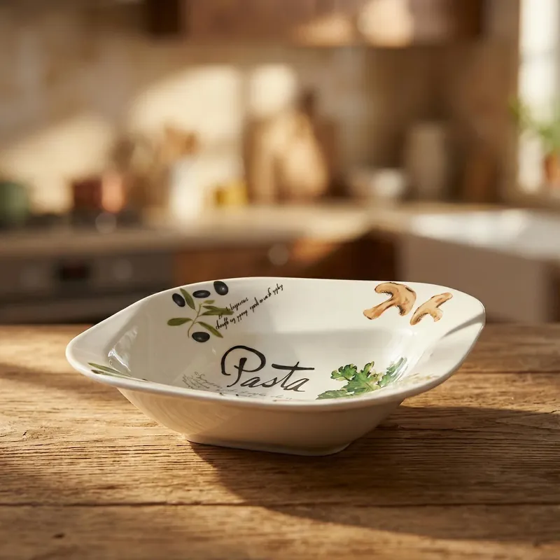 Oferta limitowana Miska kwadratowa do makaronu MY KITCHEN COLLECTION 20,5 cm biała