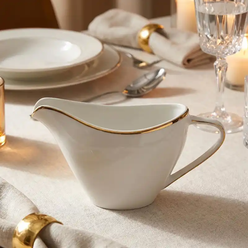 Sosjerka porcelanowa MARIAPAULA MODERNA GOLD 450 ml Ostatnia szansa