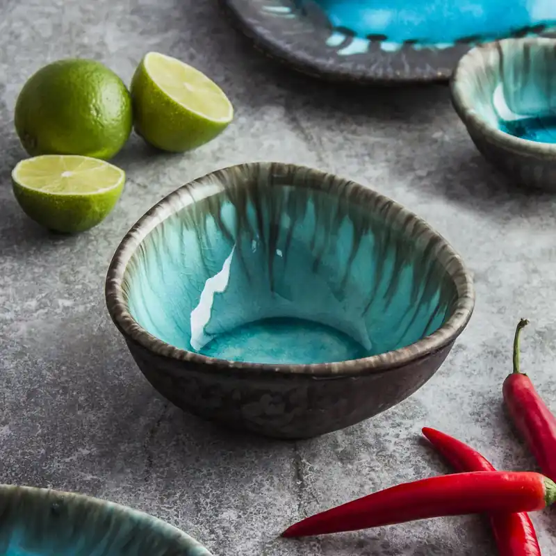 Miska / Salaterka ceramiczna KERA CERAMIKA DELTA CRISTALL TURKUS MUSLI 0,3 l Obniżka ceny
