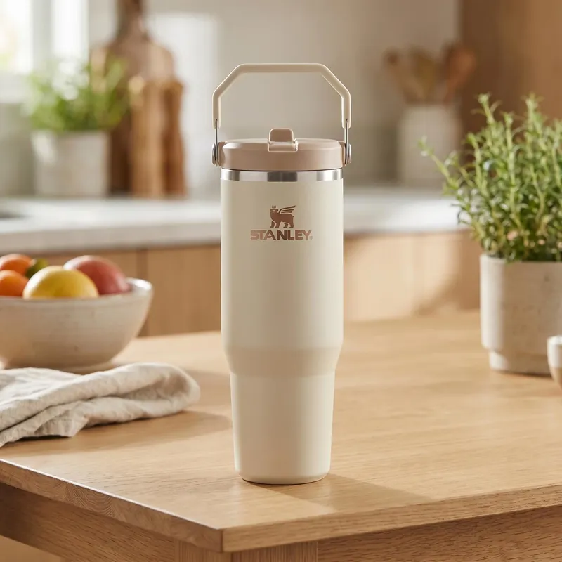 Taniej STANLEY IceFlow Flip Straw Cream 890 ml - butelka / bidon na wodę i napoje
