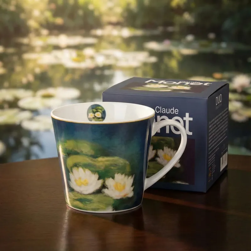 Kubek porcelanowy prosty DUO ART GALLERY NENUFARS INSPIRED BY MONET 600 ml Okazja