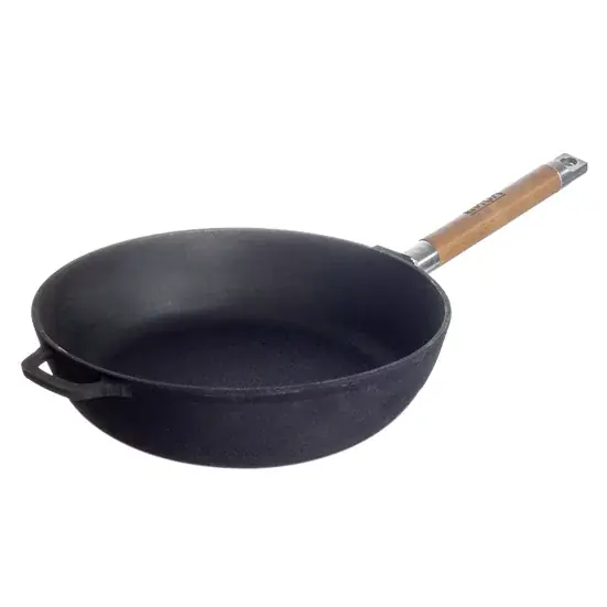 Patelnia żeliwna BIOL CAST-IRON PAN CZARNA 24 cm Bezpieczna płatność