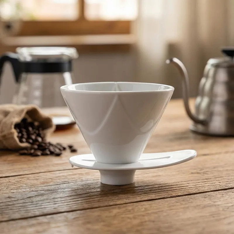 Cena promocyjna HARIO V60 Mugen - dripper / filtr do kawy ceramiczny z podstawką
