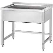 Gredil Stół z basenem 1-komorowym 800x600x850 mm h=400 mm skręcany Popularny