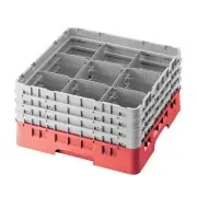 Dostępne od ręki Cambro Kosz na szkło max. śr. szkl. 148 mm czerwony