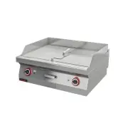 Ograniczona ilość Kromet Płyta grillowa elektryczna 1/2 gładka + 1/2 ryflowana chromowana 800 mm | Linia 700