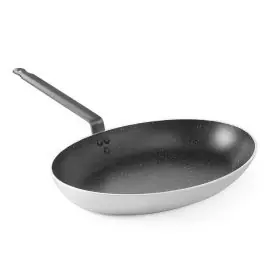 Patelnia owalna aluminiowa z marmurową powłoką nieprzywierającą-280x400x(H)55 mm Cena promocyjna