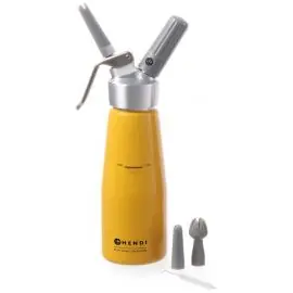 Syfon do bitej śmietany 0,5l , aluminiowy, zółty | 975855 HENDI Rabat
