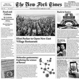 Papier - New York Times (500 szt) Wyjątkowa oferta