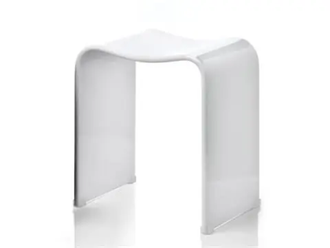 Nowość TABORET POD PRYSZNIC DW 80 BIAŁY | DECOR WALTHER
