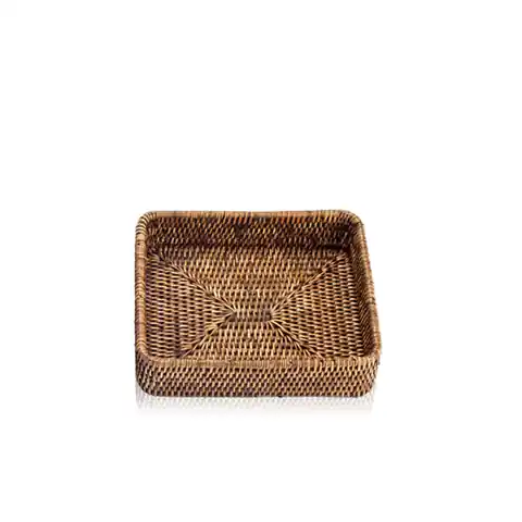 Zniżka TACA ŁAZIENKOWA BASKET TAB 1 RATTAN CIEMNY | DECOR WALTHER