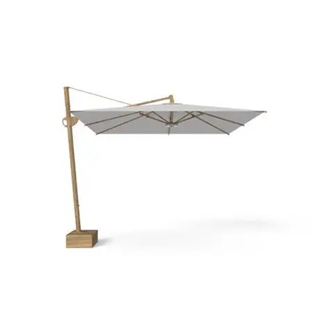 TALENTI | PARASOL OGRODOWY ATHENA | TEAK WOOD - WHITE FABRIC |H 310 CM Taniej