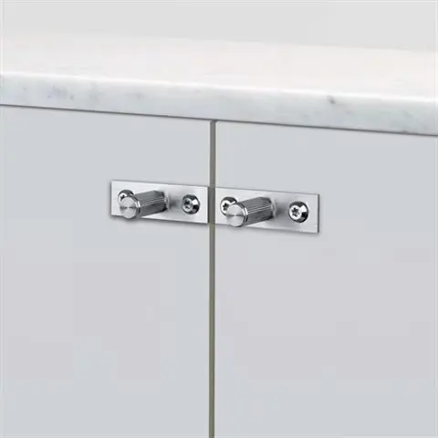 UCHWYT MEBLOWY FURNITURE KNOB PLATE LINEAR STEEL | BUSTER + PUNCH Popularny