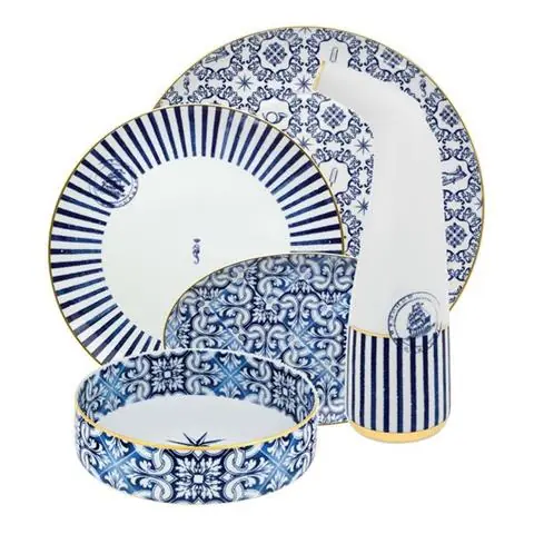 Nowość PORCELANOWY ZESTAW OBIADOWY TRANSATLÂNTICA | 70 ELEMENTÓW | VISTA ALEGRE