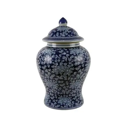 WAZA TEMPLE JAR BLUE / WHITE LARGE | SPENSEN Obniżka ceny