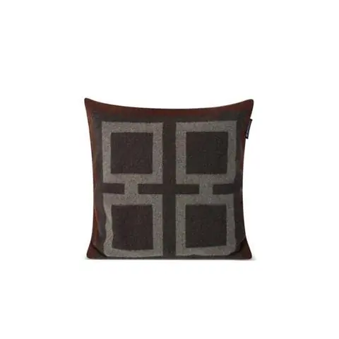 WEŁNIANA POSZEWKA NA PODUSZKĘ GRAPHIC RECYCLED DARK GREY | LEXINGTON Kup teraz