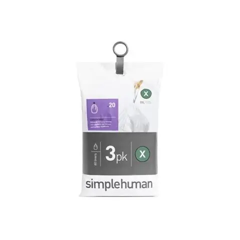 WORKI NA ŚMIECI 60 SZT. - ROZM. X 80 L | SIMPLEHUMAN Ostatnie sztuki