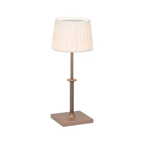 ZAFFERANO | LAMPKA LED POLDINA CLASSIC TABLE LAMP | MATT BRONZE + IVORY Łatwy zwrot