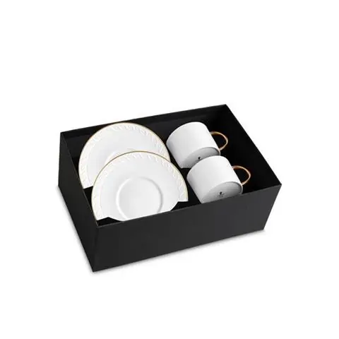 Tani ZESTAW 2 FILIŻANEK DO HERBATY NEPTUNE GOLD | L'OBJET