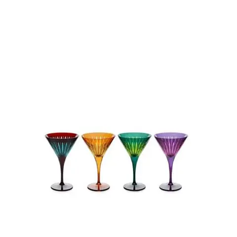 Okazja ZESTAW CZTERECH KIELISZKÓW DO MARTINI L'OBJET Z KOLEKCJI PRISM ASSORTED