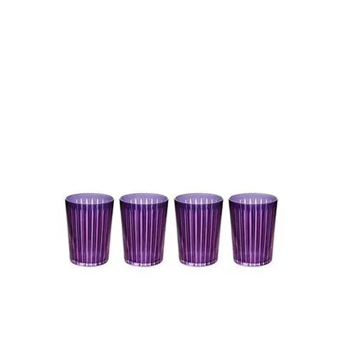 ZESTAW CZTERECH SZKLANEKL'OBJET Z KOLEKCJI PRISM PURPLE Nowość